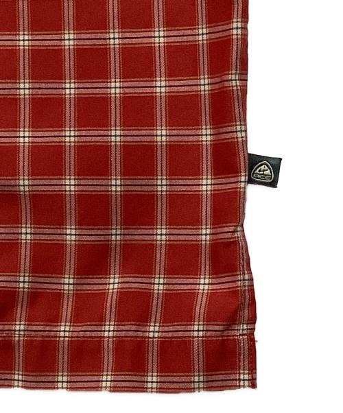 NIKE ACG（ナイキエーシージー）NIKE ACG (ナイキエージーシー) チェックシャツ レッド サイズ:Sの古着・服飾アイテム