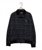 FRED PERRY×BEAMSフレッドペリー×ビームス）の古着「ナイロンハリントンジャケット」｜ネイビー