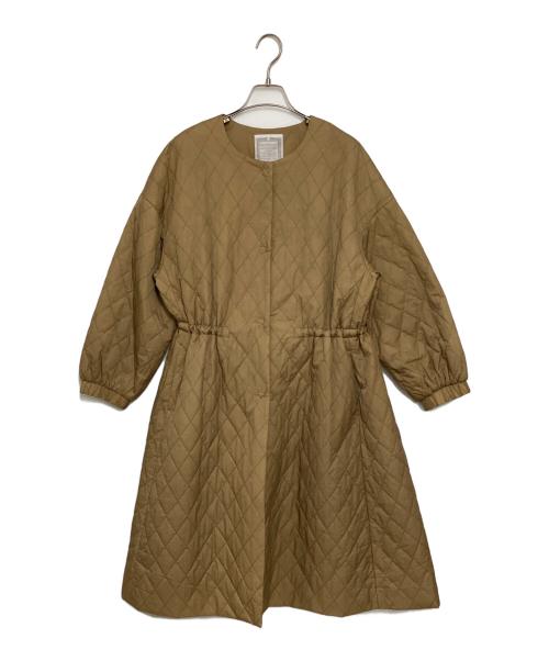 BEARDSLEY（ビアズリー）BEARDSLEY (ビアズリー) バルーン袖キルトコート ブラウン サイズ: Freeの古着・服飾アイテム