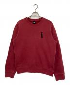 stussyステューシー）の古着「シャドーマンスウェット」｜レッド