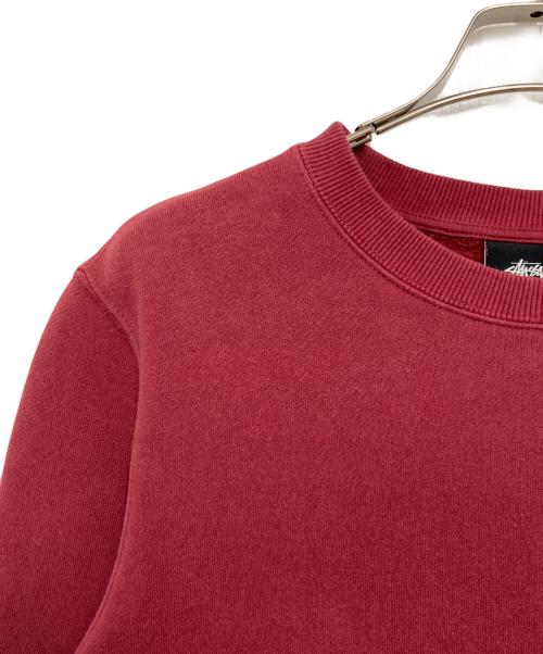 stussy（ステューシー）stussy (ステューシー) シャドーマンスウェット レッド サイズ:Ｓの古着・服飾アイテム