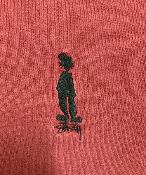 stussy（ステューシー）stussy (ステューシー) シャドーマンスウェット レッド サイズ:Ｓの古着・服飾アイテム