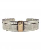 d-NHディーエヌエイチ）の古着「シルバーゴールドコンビネーションバングル」｜シルバー×ゴールド