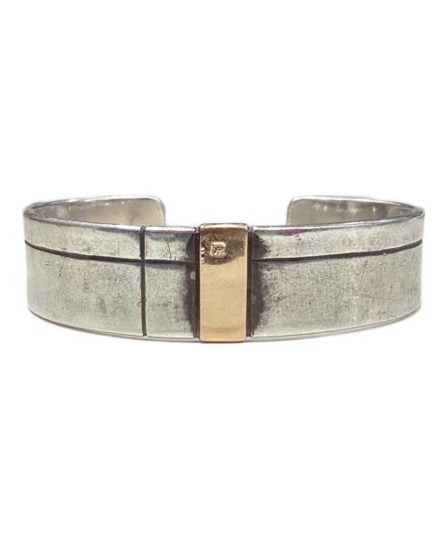d-NH（ディーエヌエイチ）d-NH (ディーエヌエイチ) シルバーゴールドコンビネーションバングル シルバー×ゴールドの古着・服飾アイテム