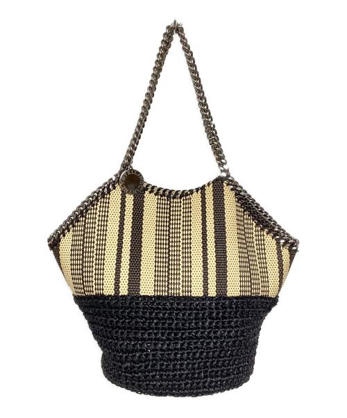 STELLA McCARTNEY（ステラマッカートニー）STELLA McCARTNEY (ステラマッカートニー) ファラベラ ミディアム トートバッグ ベージュ×ネイビーの古着・服飾アイテム