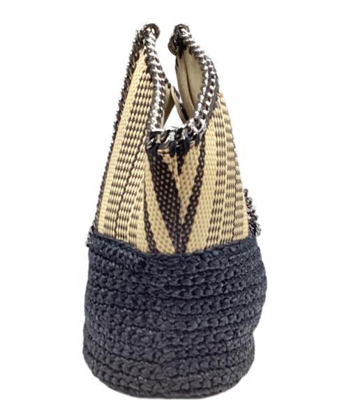 STELLA McCARTNEY（ステラマッカートニー）STELLA McCARTNEY (ステラマッカートニー) ファラベラ ミディアム トートバッグ ベージュ×ネイビーの古着・服飾アイテム