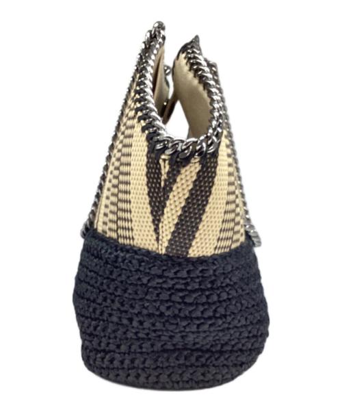 STELLA McCARTNEY（ステラマッカートニー）STELLA McCARTNEY (ステラマッカートニー) ファラベラ ミディアム トートバッグ ベージュ×ネイビーの古着・服飾アイテム