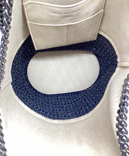STELLA McCARTNEY（ステラマッカートニー）STELLA McCARTNEY (ステラマッカートニー) ファラベラ ミディアム トートバッグ ベージュ×ネイビーの古着・服飾アイテム