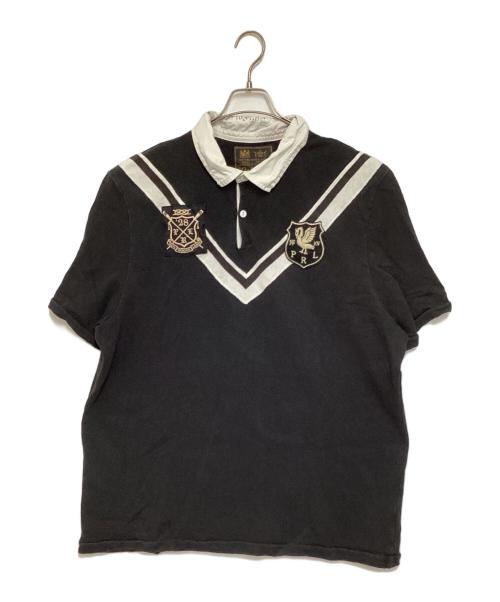 POLO RALPH LAUREN（ポロ・ラルフローレン）POLO RALPH LAUREN (ポロ・ラルフローレン) ラガーポロシャツ ブラック サイズ:XX-LARGEの古着・服飾アイテム