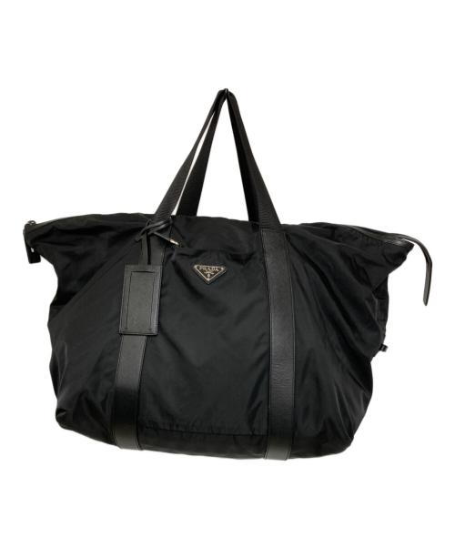 PRADA（プラダ）PRADA (プラダ) ナイロンボストンバッグ ブラックの古着・服飾アイテム