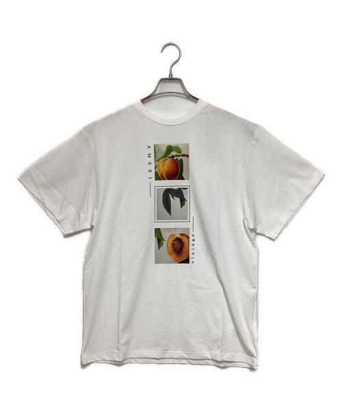 Ameri VINTAGE（アメリヴィンテージ）Ameri VINTAGE (アメリヴィンテージ) CROP FRAME PLUM TEE ホワイト サイズ:Fの古着・服飾アイテム