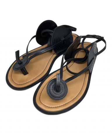 LOEWE ディスクラップアラウンドレザーサンダル 中古・古着通販】LOEWE (ロエベ) ディスクラップアラウンドレザー