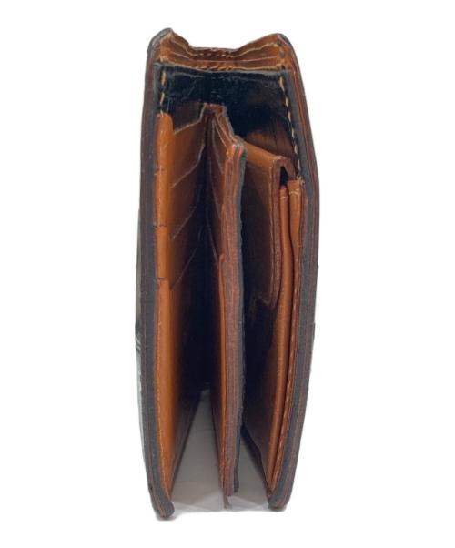 Felisi（フェリージ）Felisi (フェリージ) エンボスレザー2つ折り財布 ブラックの古着・服飾アイテム