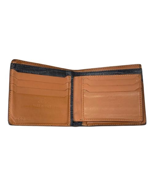 Felisi（フェリージ）Felisi (フェリージ) エンボスレザー2つ折り財布 ブラックの古着・服飾アイテム