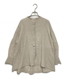 BEARDSLEY（ビアズリー）の古着「リネン混ブザムシャツ」｜ベージュ