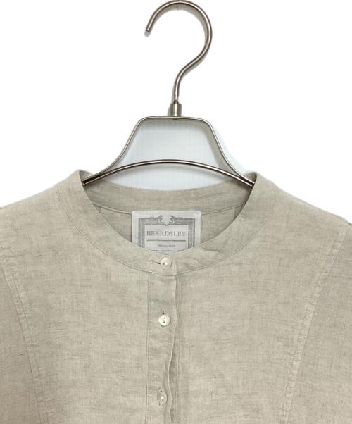 BEARDSLEY（ビアズリー）BEARDSLEY (ビアズリー) リネン混ブザムシャツ ベージュ サイズ:Fの古着・服飾アイテム