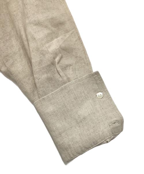 BEARDSLEY（ビアズリー）BEARDSLEY (ビアズリー) リネン混ブザムシャツ ベージュ サイズ:Fの古着・服飾アイテム