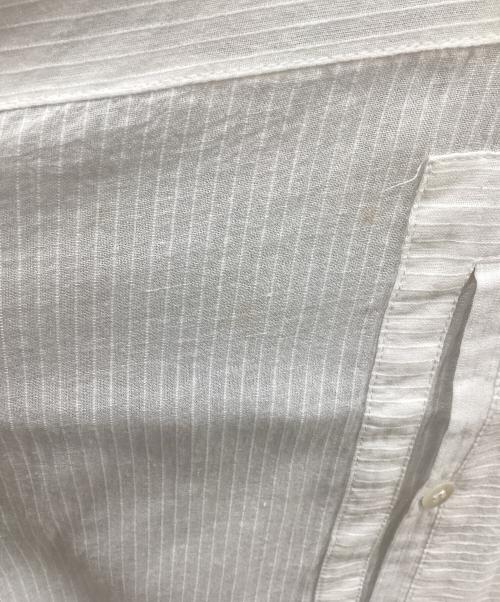 BEARDSLEY（ビアズリー）BEARDSLEY (ビアズリー) スキッパーロングシャツワンピース ホワイト サイズ:FREEの古着・服飾アイテム