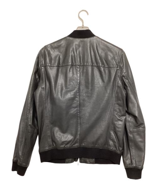 ALL SAINTS（オールセインツ）ALL SAINTS (オールセインツ) シープレザーブルゾン ブラック サイズ:Mの古着・服飾アイテム