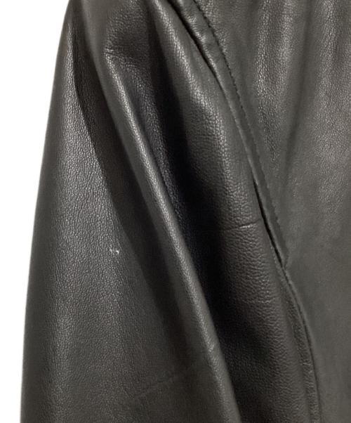 ALL SAINTS（オールセインツ）ALL SAINTS (オールセインツ) シープレザーブルゾン ブラック サイズ:Mの古着・服飾アイテム