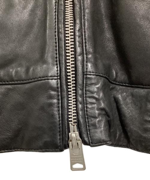 ALL SAINTS（オールセインツ）ALL SAINTS (オールセインツ) シープレザーブルゾン ブラック サイズ:Mの古着・服飾アイテム