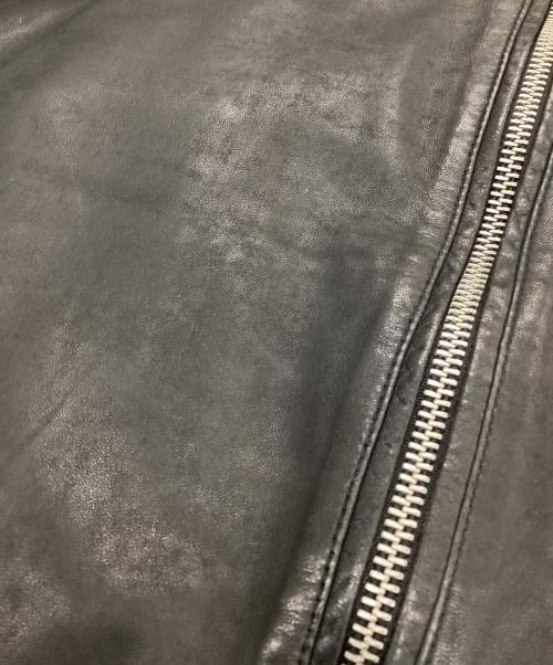 ALL SAINTS（オールセインツ）ALL SAINTS (オールセインツ) シープレザーブルゾン ブラック サイズ:Mの古着・服飾アイテム