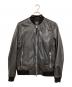 ALL SAINTS（オールセインツ）の古着「シープレザーブルゾン」｜ブラック
