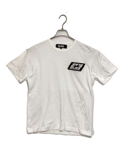 BLACK COMME des GARCONS（ブラックコムデギャルソン）BLACK COMME des GARCONS (ブラックコムデギャルソン) ロゴTシャツ ホワイト サイズ:Lの古着・服飾アイテム