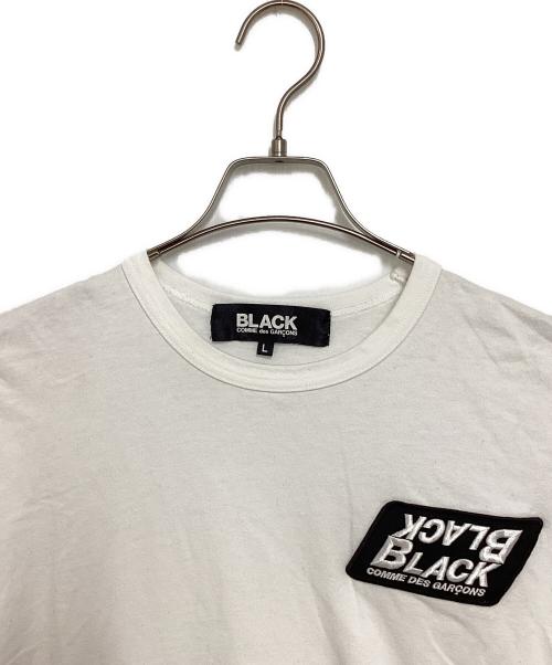 BLACK COMME des GARCONS（ブラックコムデギャルソン）BLACK COMME des GARCONS (ブラックコムデギャルソン) ロゴTシャツ ホワイト サイズ:Lの古着・服飾アイテム