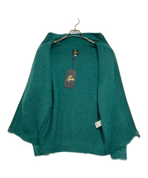 Needles（ニードルズ）Needles (ニードルズ) Zipped Mohair Cardigan グリーン サイズ:Ｓの古着・服飾アイテム