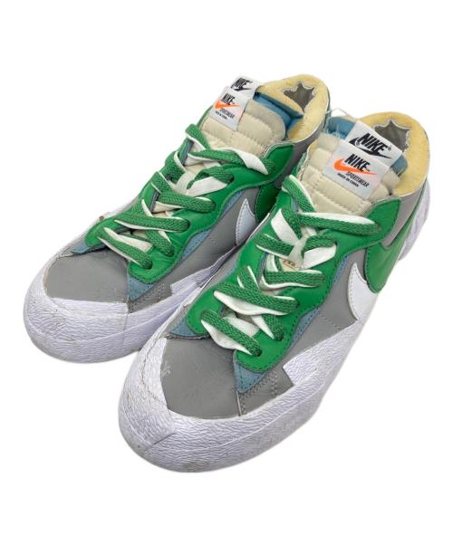 NIKE（ナイキ）NIKE (ナイキ) sacai (サカイ) Blazer Low グレー×グリーン×ホワイト サイズ:26.5cmの古着・服飾アイテム