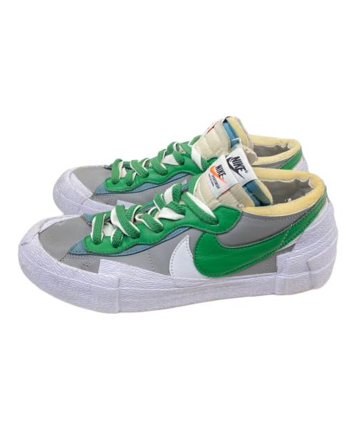 NIKE（ナイキ）NIKE (ナイキ) sacai (サカイ) Blazer Low グレー×グリーン×ホワイト サイズ:26.5cmの古着・服飾アイテム