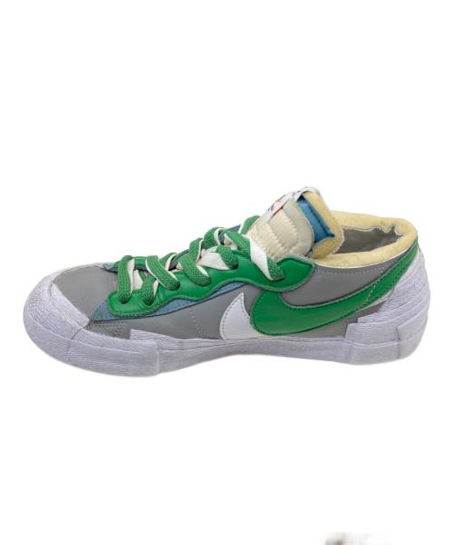 NIKE（ナイキ）NIKE (ナイキ) sacai (サカイ) Blazer Low グレー×グリーン×ホワイト サイズ:26.5cmの古着・服飾アイテム