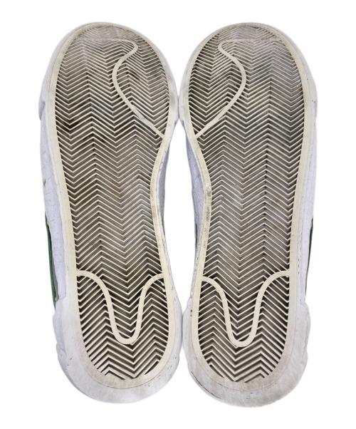 NIKE（ナイキ）NIKE (ナイキ) sacai (サカイ) Blazer Low グレー×グリーン×ホワイト サイズ:26.5cmの古着・服飾アイテム