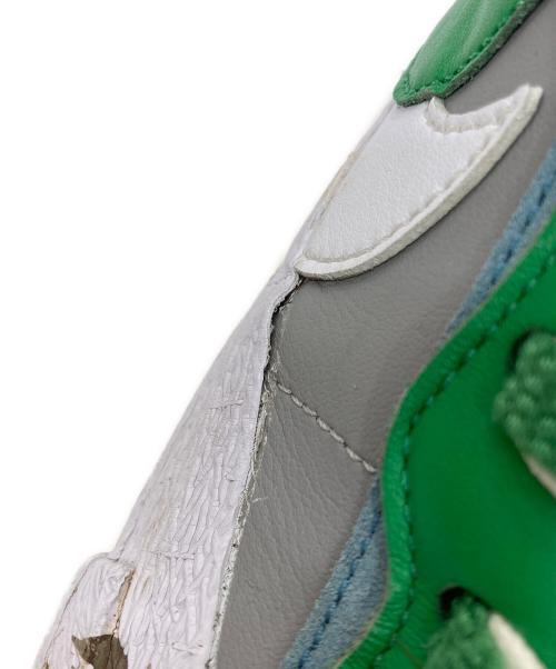 NIKE（ナイキ）NIKE (ナイキ) sacai (サカイ) Blazer Low グレー×グリーン×ホワイト サイズ:26.5cmの古着・服飾アイテム