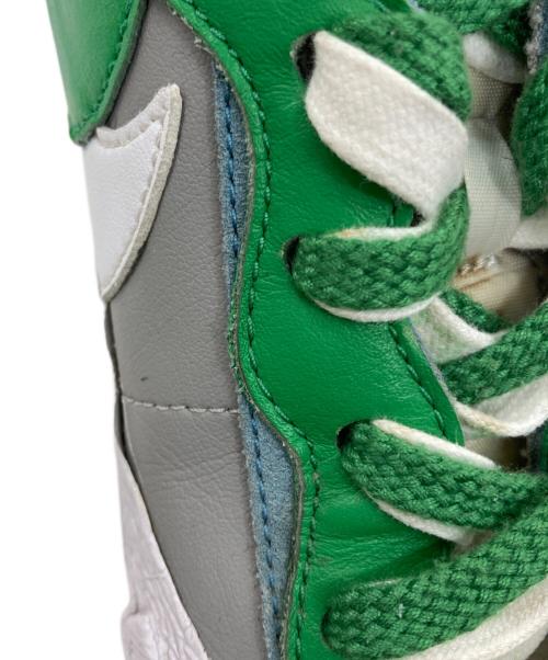 NIKE（ナイキ）NIKE (ナイキ) sacai (サカイ) Blazer Low グレー×グリーン×ホワイト サイズ:26.5cmの古着・服飾アイテム