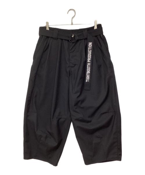 TIGHTBOOTH PRODUCTION（タイトブースプロダクション）TIGHTBOOTH PRODUCTION (タイトブースプロダクション) BAGGY SLACKS ブラック サイズ:Lの古着・服飾アイテム