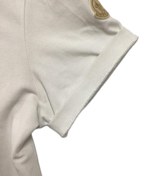 MONCLER（モンクレール）MONCLER (モンクレール) BEAMS (ビームス) 別注スリムフィットポロシャツ ホワイト サイズ:Lの古着・服飾アイテム