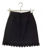 VERSACEヴェルサーチェ）の古着「オールドメデューサボタンミニスカート」｜ブラック