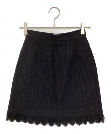 VERSACE（ヴェルサーチェ）の古着「オールドメデューサボタンミニスカート」｜ブラック