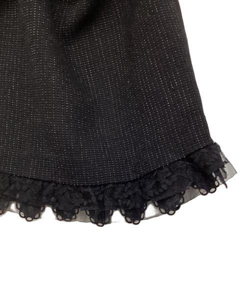 VERSACE（ヴェルサーチェ）VERSACE (ヴェルサーチェ) オールドメデューサボタンミニスカート ブラック サイズ:26/40の古着・服飾アイテム