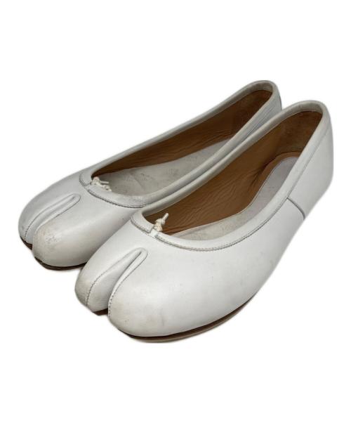 Maison Margiela 22（メゾンマルジェラ）Maison Margiela 22 (メゾンマルジェラ 22) tabi バレエシューズ ホワイト サイズ:36の古着・服飾アイテム