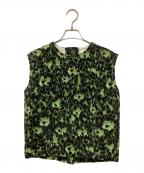 MARNIマルニ）の古着「フラワージャガードベスト」｜グリーン