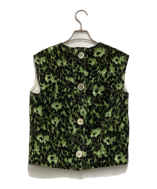 MARNI（マルニ）MARNI (マルニ) フラワージャガードベスト グリーン サイズ:40の古着・服飾アイテム