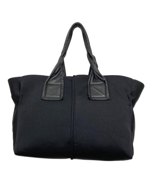 kawa-kawa（カワカワ）kawa-kawa (カワカワ) レザーハンドル wet トートバッグ ブラックの古着・服飾アイテム