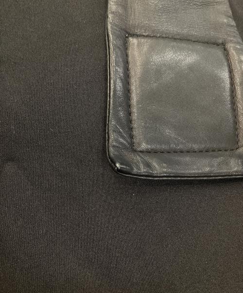 kawa-kawa（カワカワ）kawa-kawa (カワカワ) レザーハンドル wet トートバッグ ブラックの古着・服飾アイテム