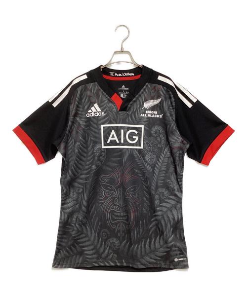 adidas（アディダス）adidas (アディダス) MAORI ALL BLACKS ホームレプリカ ジャージー レッド サイズ:Lの古着・服飾アイテム
