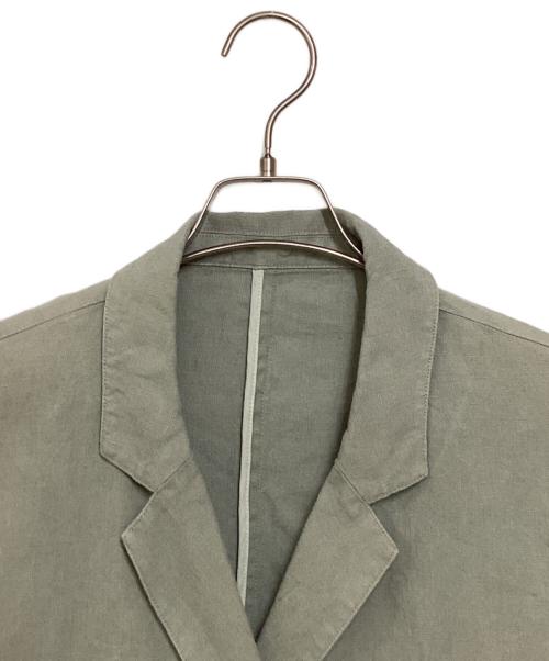 MACKINTOSH PHILOSOPHY（マッキントッシュ フィロソフィー）MACKINTOSH PHILOSOPHY (マッキントッシュ フィロソフィー) リネンダブルジャケット グリーン サイズ:2の古着・服飾アイテム