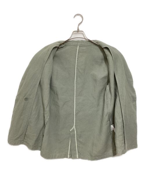 MACKINTOSH PHILOSOPHY（マッキントッシュ フィロソフィー）MACKINTOSH PHILOSOPHY (マッキントッシュ フィロソフィー) リネンダブルジャケット グリーン サイズ:2の古着・服飾アイテム