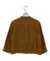 MARGARET HOWELL (マーガレットハウエル) リネンクロップドシャツ ブラウン サイズ:1：5000円